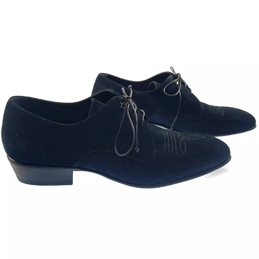 Jimmy Choo Jackson Black Suede
Derby Shoes Size 40